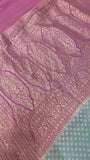 Pure crepe khaddi Banarasi saree- Silk mark certified- GS