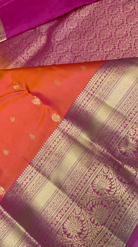 Half Mix Kanjeevaram Silk Saree