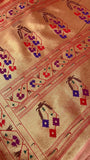 Premium Quality Semi Paithani Silk Saree 🪷- 902757