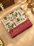 Premium Banarasi Crepe Satin Silk Saree - 902824