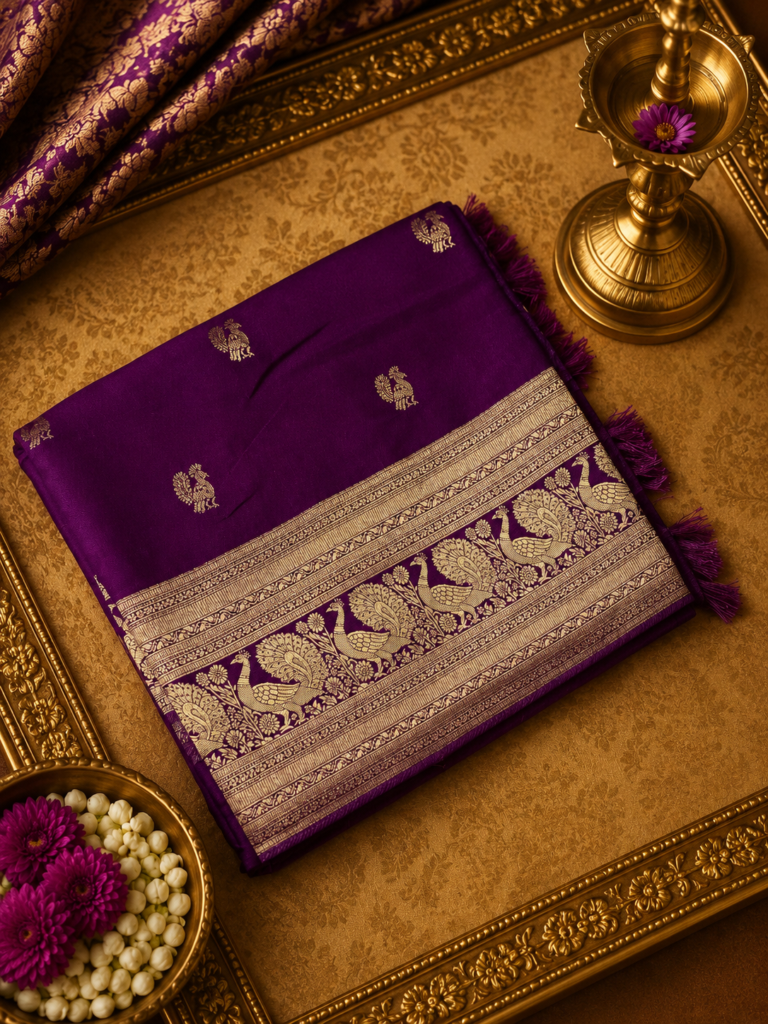 Pure Crepe Satin Silk Saree