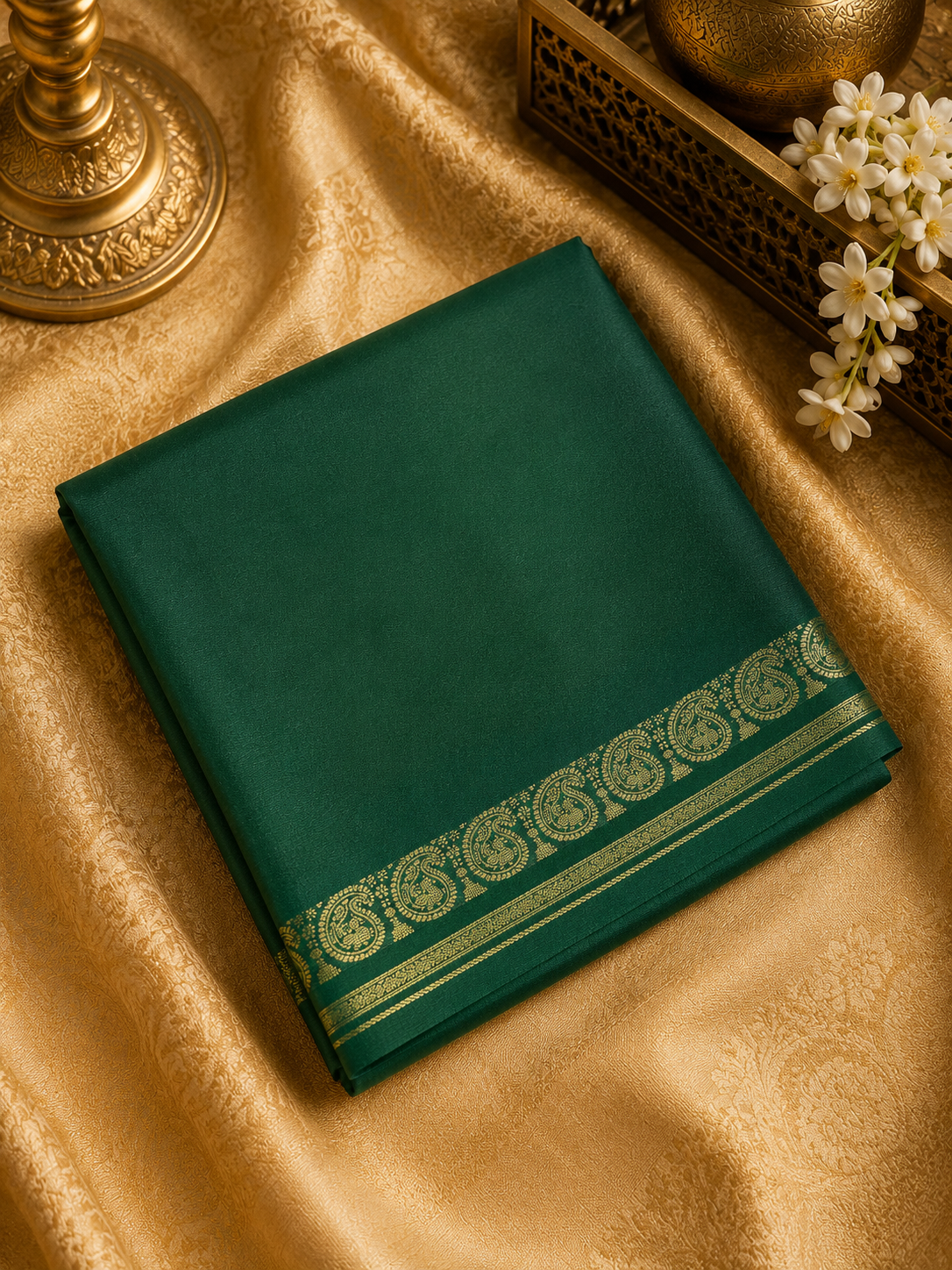 Premium Crepe Semi Mysore Silk Saree✨