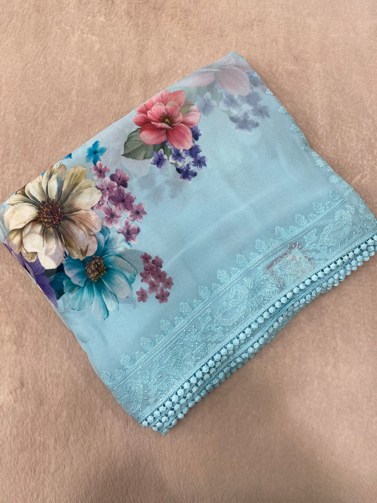 Premium Chiffon Digital Print Saree