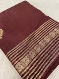 Premium Crepe Satin Silk Saree