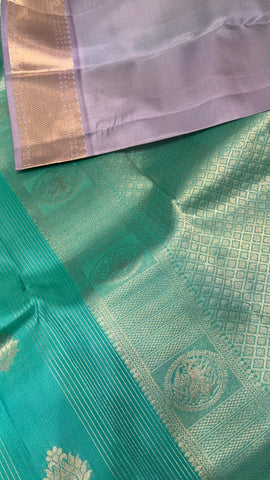 Half mix Kanjeevaram silk saree