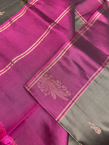 Half Mix Kanjeevaram Soft Silk Saree