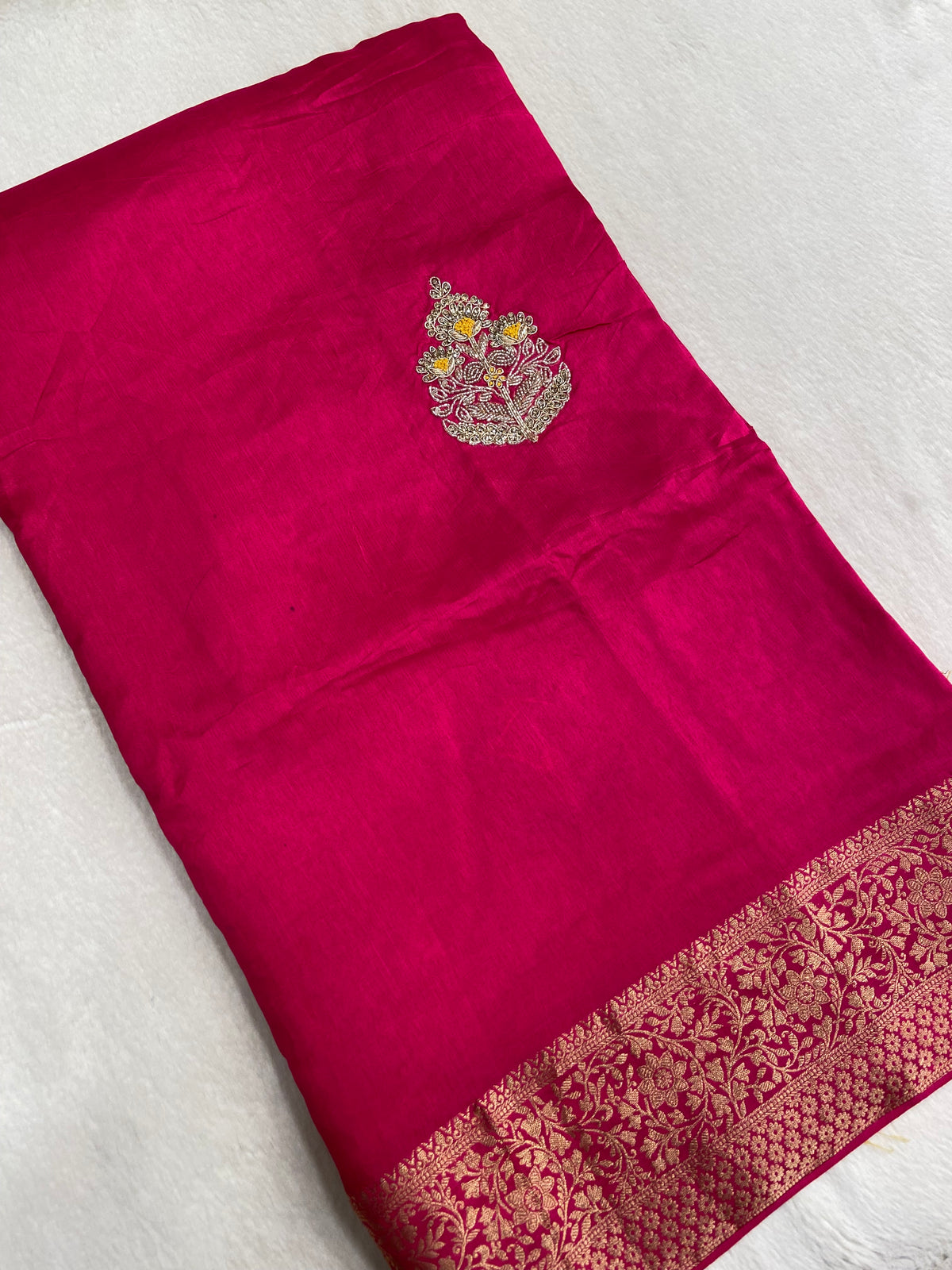 Pure Chinnon Saree