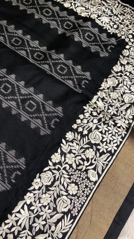 Raw mango silk saree