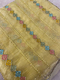 Premium Crush Organza Saree💛