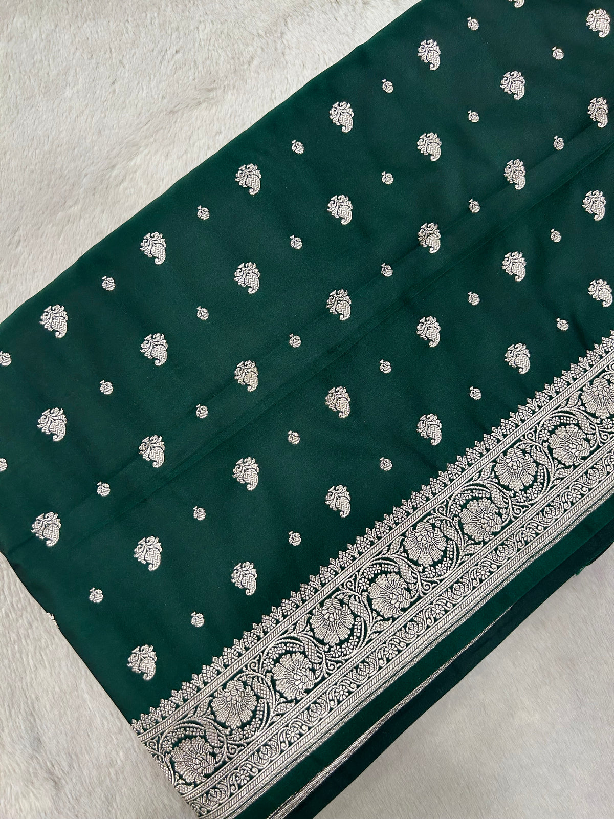 Premium Banarasi Crepe Satin Silk Saree