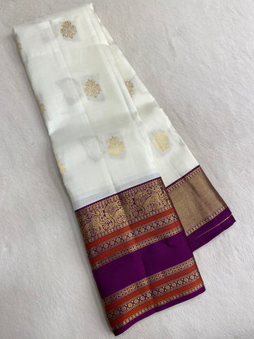 Pure Kanjeevaram silk mark certified saree