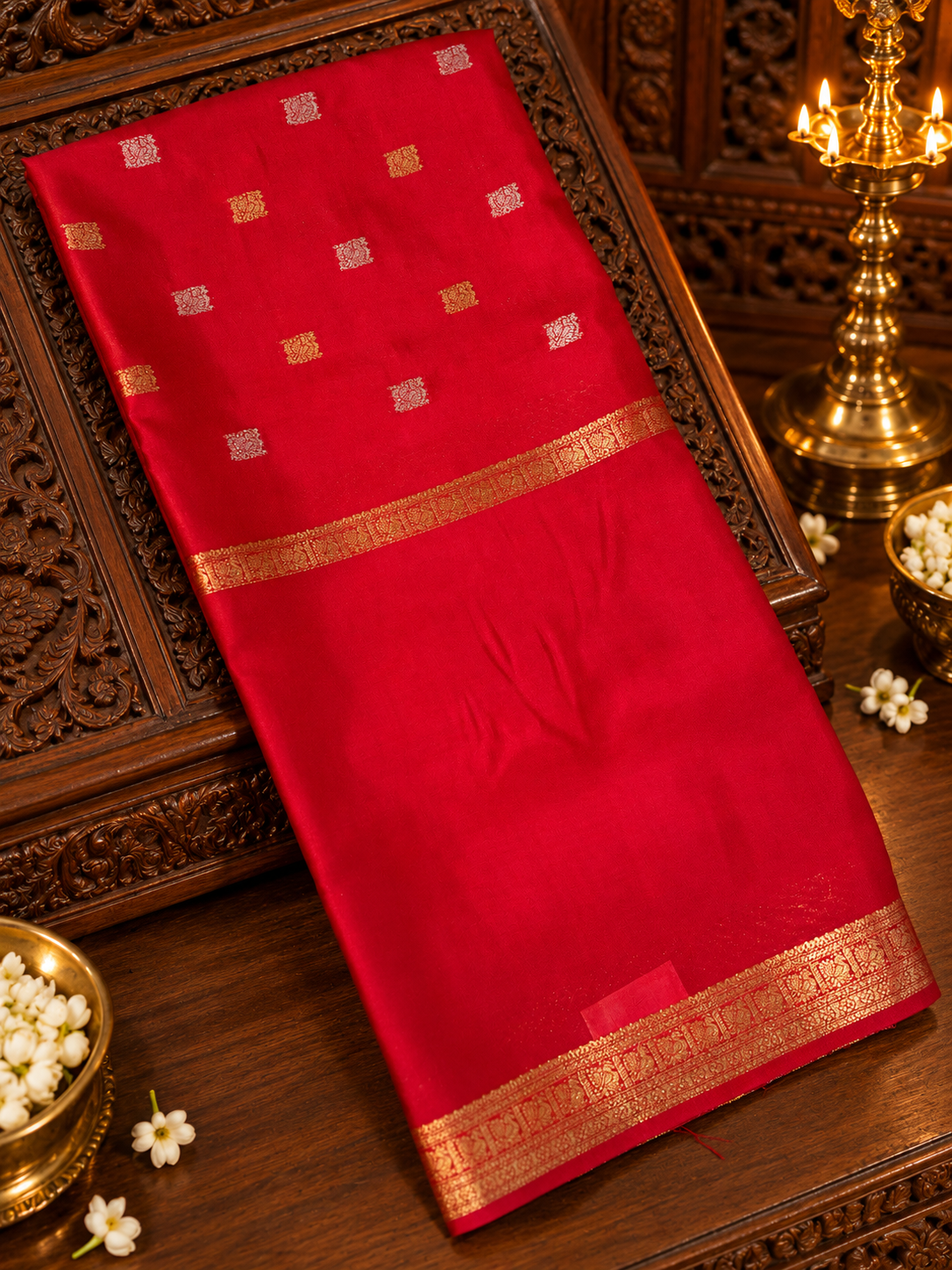 Premium Semi Mysore Crepe Silk Saree - 902499