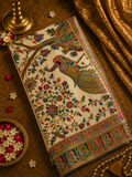 Premium Banarasi Crepe Kalamkari Saree