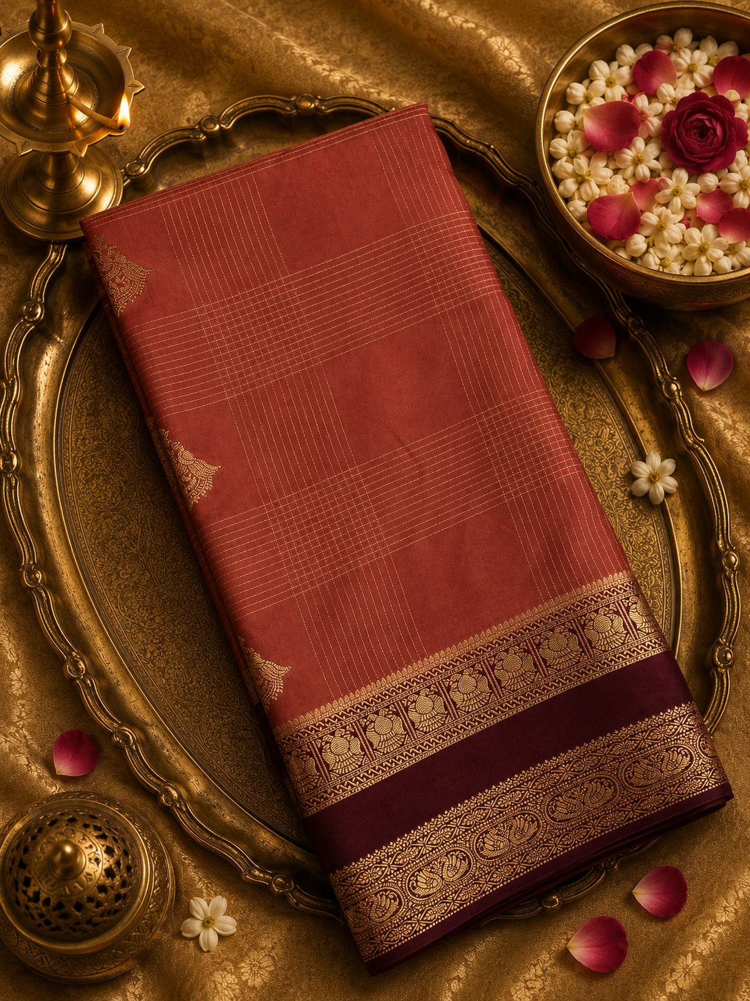 Pure Mix Crepe Mysore Silk Saree