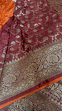 Pure mix crepe silk saree