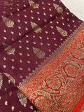 Pure mix crepe silk saree