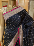 Pure Mix Crepe Satin Silk Saree
