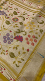 Premium Quality Tissue crepe silk in Paithani - 902691