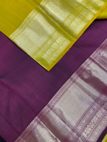 Pure 1G zari handloom Kanjeevaram silk mark certified saree