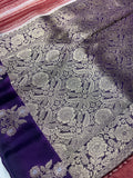 Pure soft organza saree with satin border