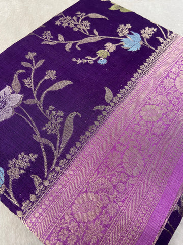 Premium Heritage Cotton Saree With Meenakari Design