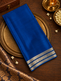 Pure Mix Mysore Crepe Silk Saree- 902032 Navy blue