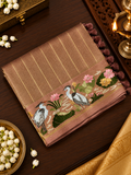 Pure Tissue Organza Saree With Embroidery