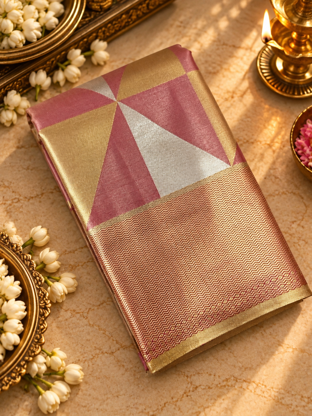 Premium Semi Bridal Tissue Silk Saree - DIAMOND9