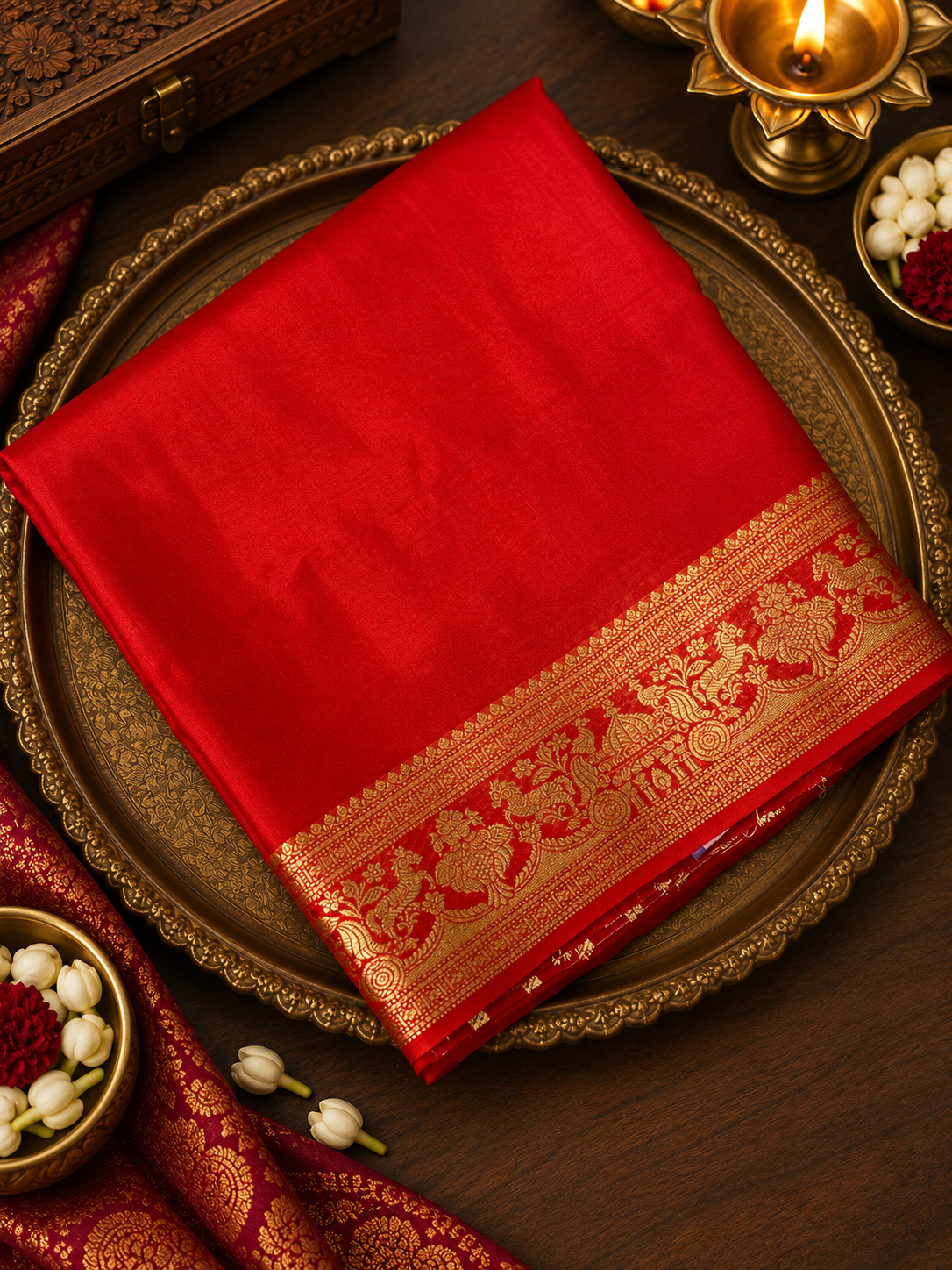 Premium Semi Mysore Crepe Silk Saree ❤️-902349