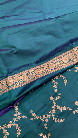 Premium Banarasi Crape Satin Silk Saree