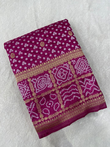 Premium Semi Bhandani Saree