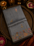 Premium Banarasi Crepe Kalamkari Saree