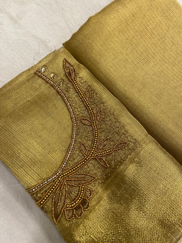 Tissue organza saree