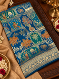 Premium Banarasi Crepe Kalamkari Saree - 902655
