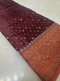 Pure mix crepe silk saree