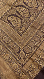 Premium Banarasi Crepe Khaddi Georgette Saree🤎
