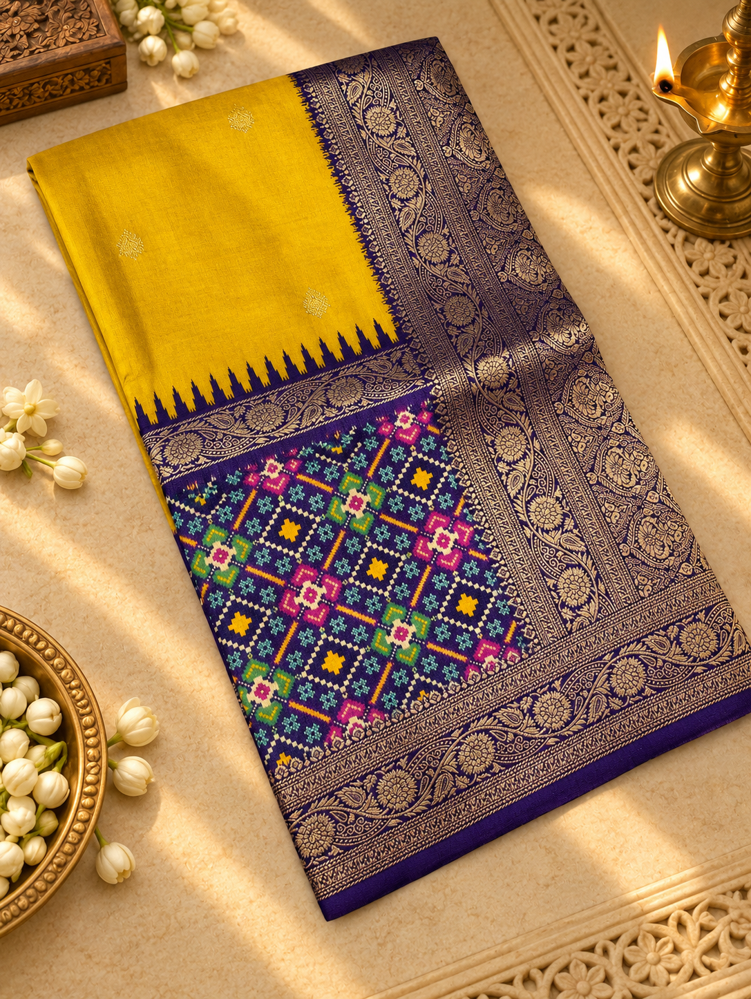 Premium Russian Crepe Silk Saree - 902376