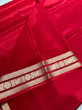 Pure Mix Mysore Crepe Silk Saree- 902032 Red