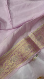 Premium Crepe Satin Silk Saree (lavender)