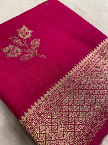 Heritage Cotton Saree
(Pink)