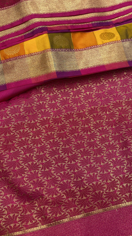 Premium mini Kanchi silk saree💙