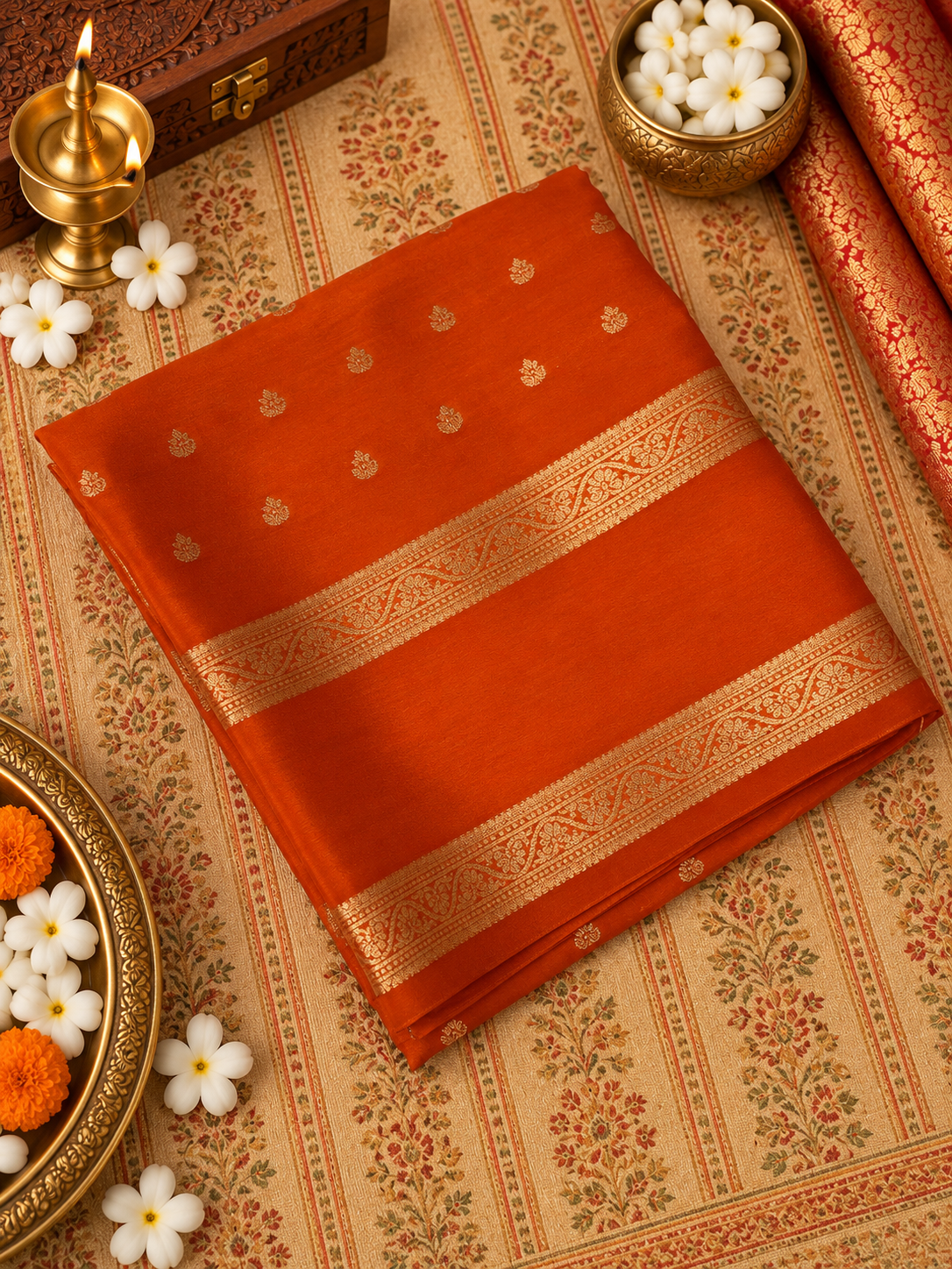 Pure Mix Crepe Mysore Silk Saree - 902030