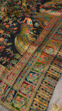 Premium Banarasi Crepe Kalamkari Saree