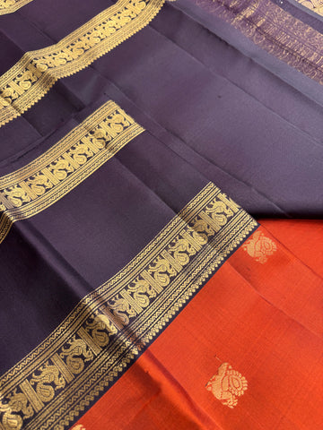 Pure handloom Kanjeevaram silk mark certified saree