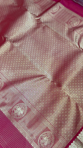Half mix Kanjeevaram silk saree