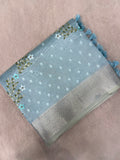 Premium Organza Saree With Thread Work