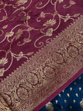 Pure mix crepe silk saree