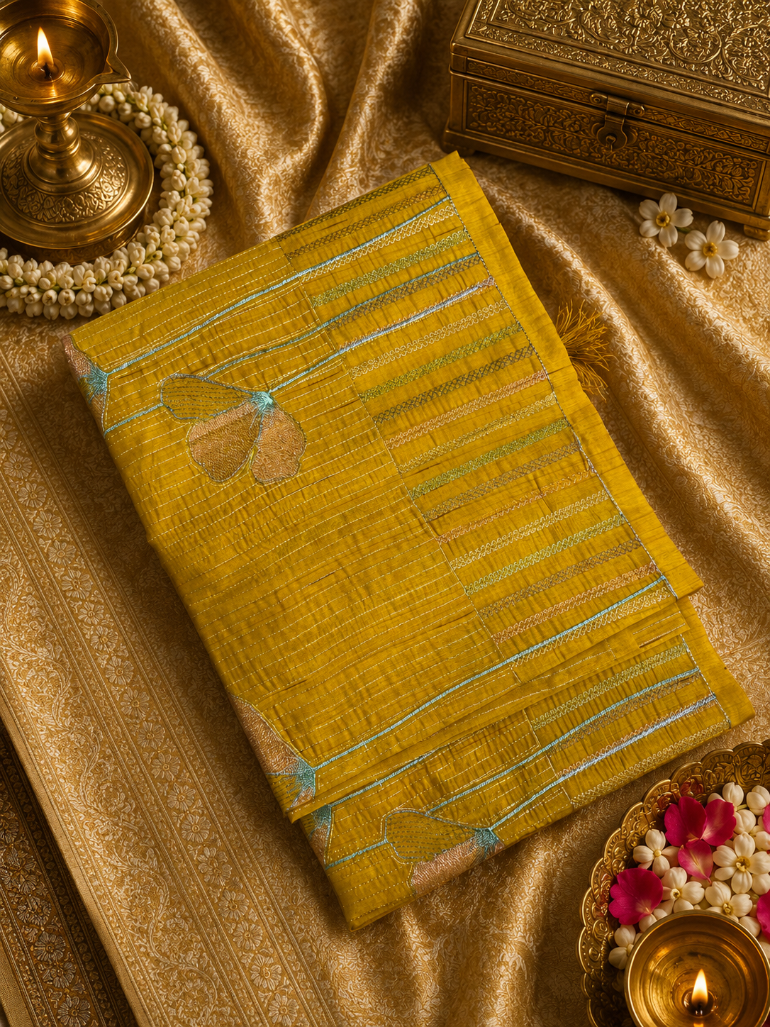 Premium Butter Silk Saree💛