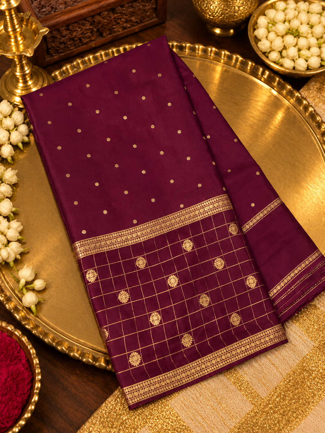 Pure Mix Crepe Mysore Silk Saree - 902912