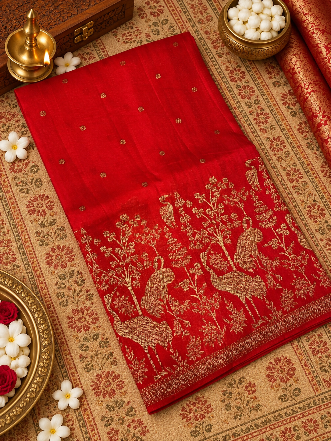 Premium Tassar Silk Saree - 902082❤️